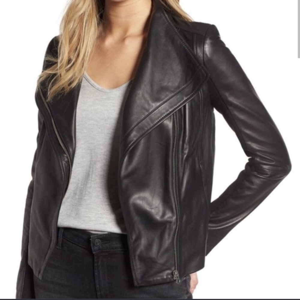 Women's leather jacket
